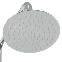 Produktbild för Utomhus Dusch 223 cm Massivt tallträ och rostfritt stål Vit