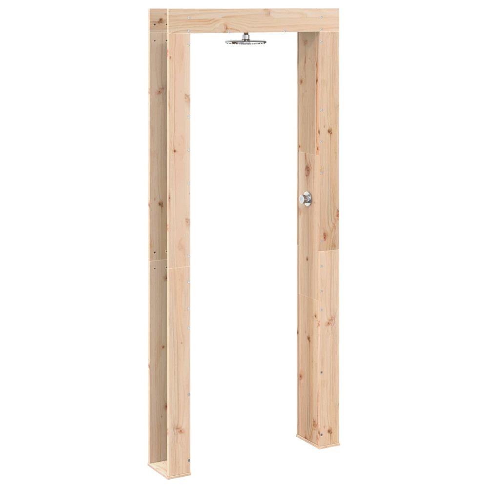 Produktbild för Utomhus Dusch 226 cm Massivt tallträ och rostfritt stål