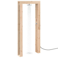 Produktbild för Utomhus Dusch 226 cm Massivt tallträ och rostfritt stål