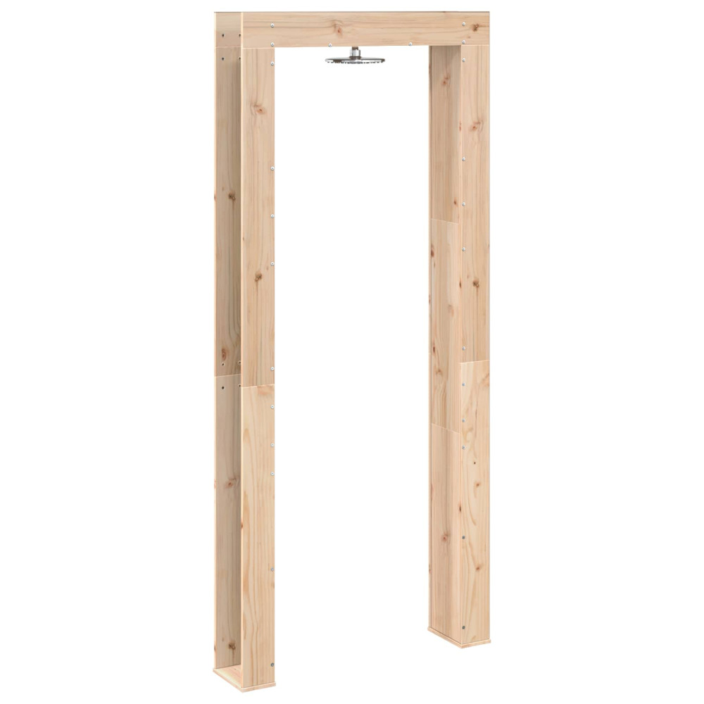 Produktbild för Utomhus Dusch 226 cm Massivt tallträ och rostfritt stål