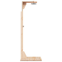 Produktbild för Utomhus Dusch 214,5 cm Massivt tallträ och rostfritt stål