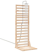 Produktbild för Utomhus Dusch 225 cm Massivt tallträ och rostfritt stål