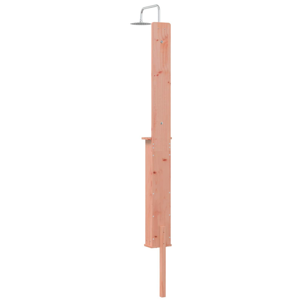 Produktbild för Utomhus Dusch 246 cm Massivt Douglas trä och rostfritt stål