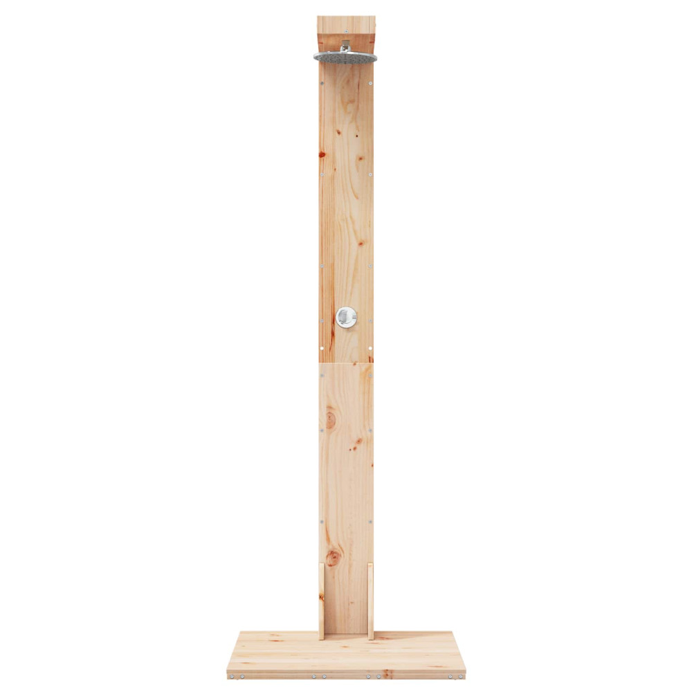 Produktbild för Utomhus Dusch 210 cm Massivt tallträ och rostfritt stål