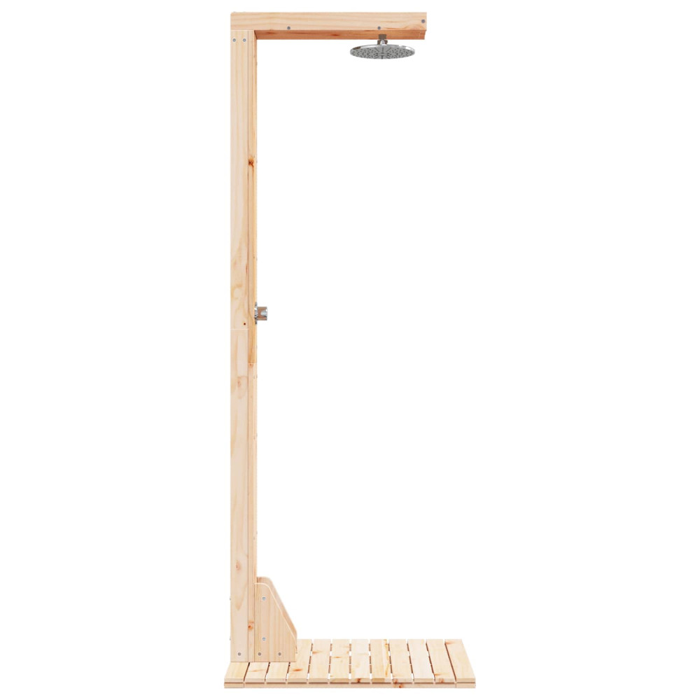 Produktbild för Utomhus Dusch 210 cm Massivt tallträ och rostfritt stål
