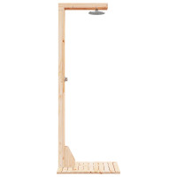 Produktbild för Utomhus Dusch 210 cm Massivt tallträ och rostfritt stål