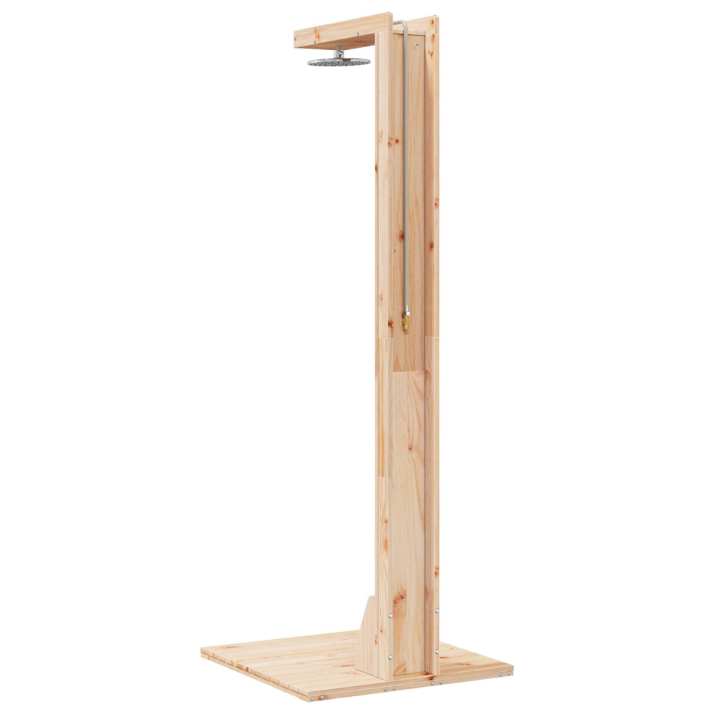 Produktbild för Utomhus Dusch 210 cm Massivt tallträ och rostfritt stål