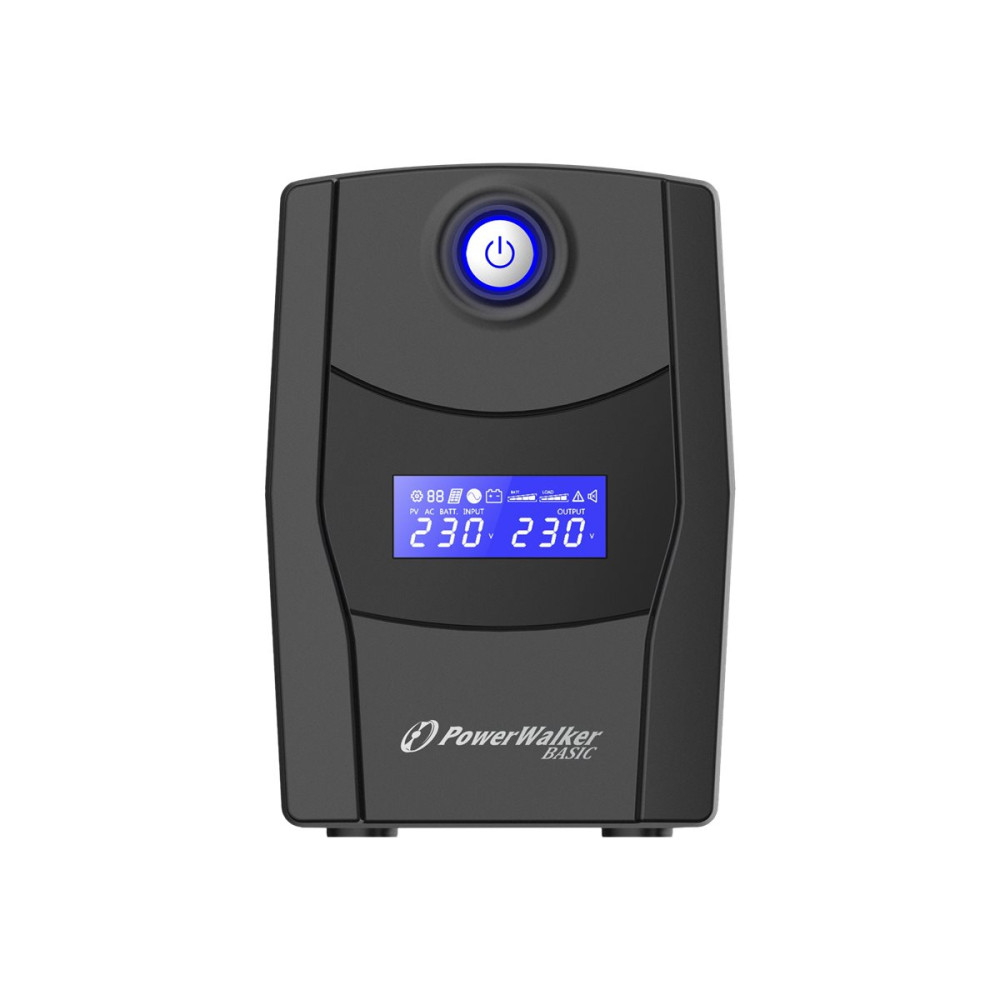 Produktbild för PowerWalker Basic VI 600 STL FR - UPS - 360 watt - 600 VA