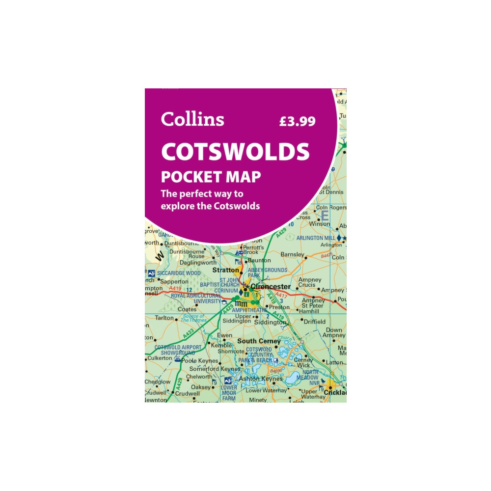 Produktbild för Cotswolds Pocket Map