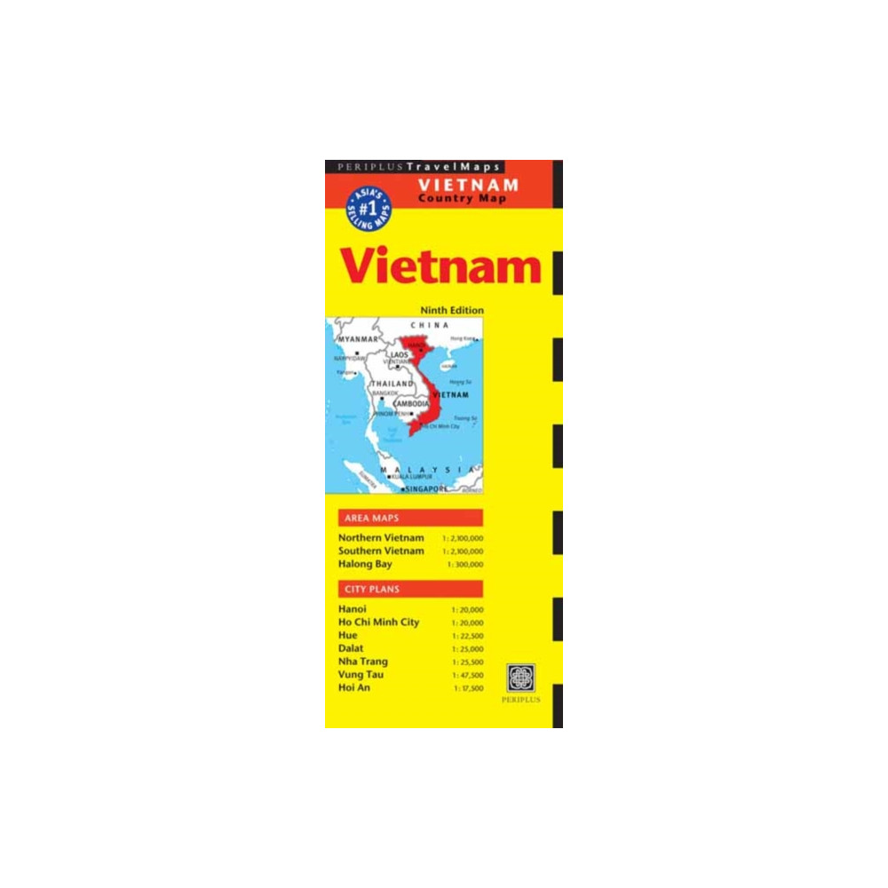 Produktbild för Vietnam Travel Map Ninth Edition