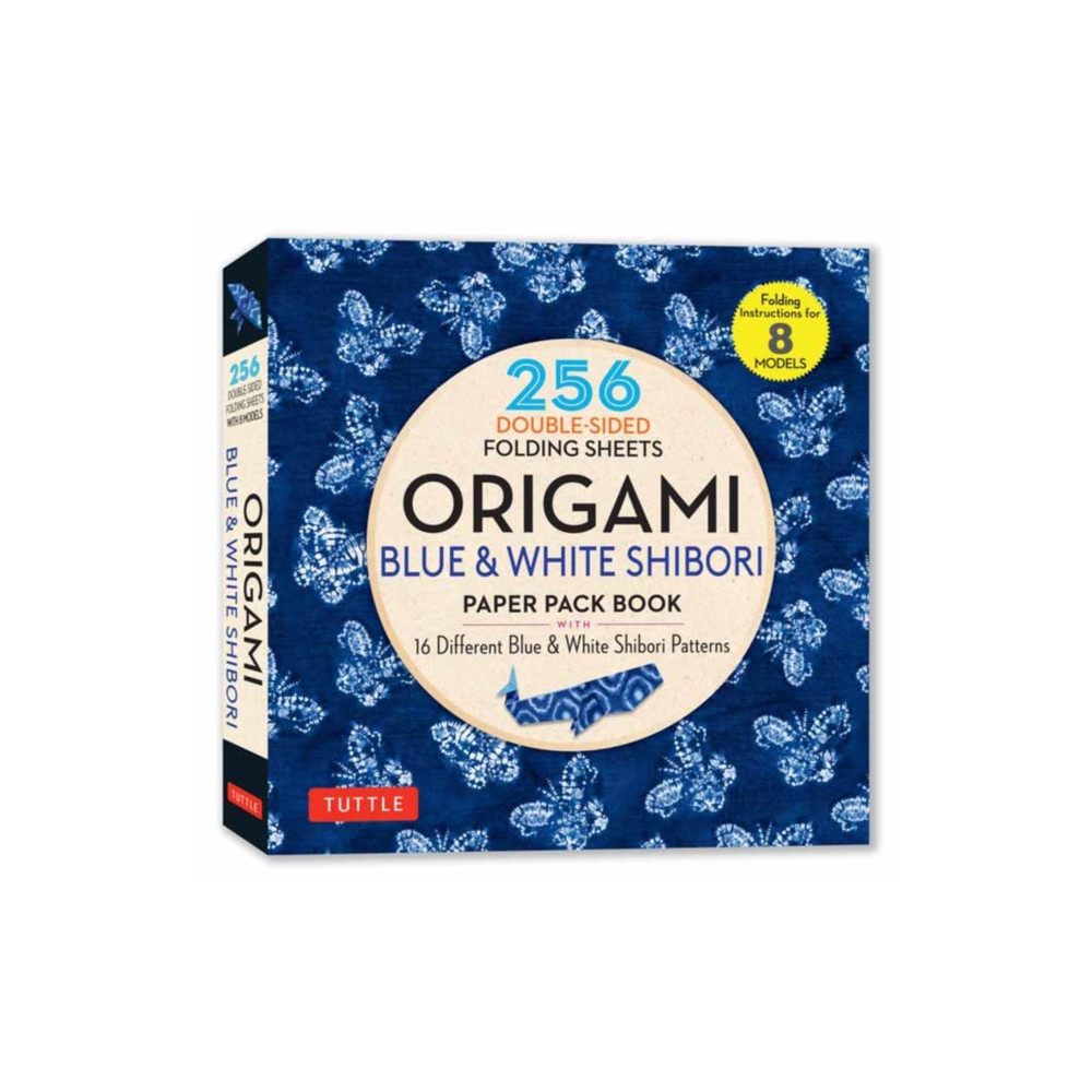 Produktbild för Origami Blue & White Shibori Paper Pack Book (häftad, eng)