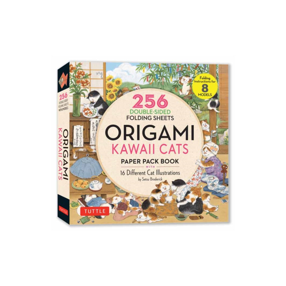 Produktbild för Origami Kawaii Cats Paper Pack Book (häftad, eng)
