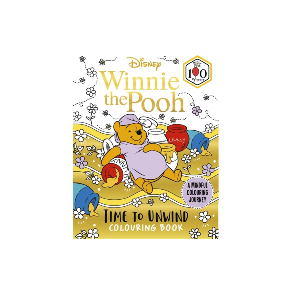 Produktbild för Disney Winnie the Pooh – Time to Unwind Colouring Book (häftad, eng)