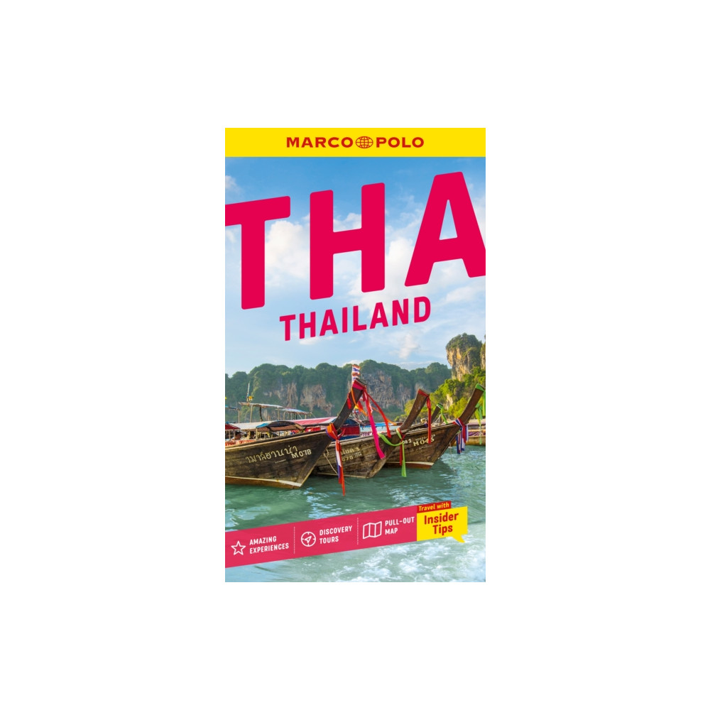 Produktbild för Marco Polo Thailand Pocket Travel Guide | Pull-out Map | Local Knowledge (häftad, eng)
