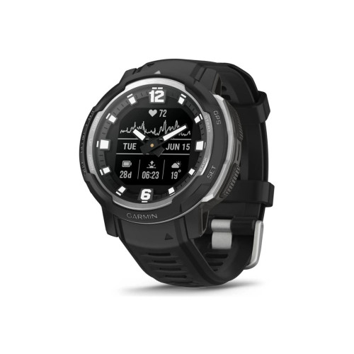 Garmin Garmin Instinct Crossover Standard Edition - fiberförstärkta polymerer - sportklocka med band - 64 MB - svart