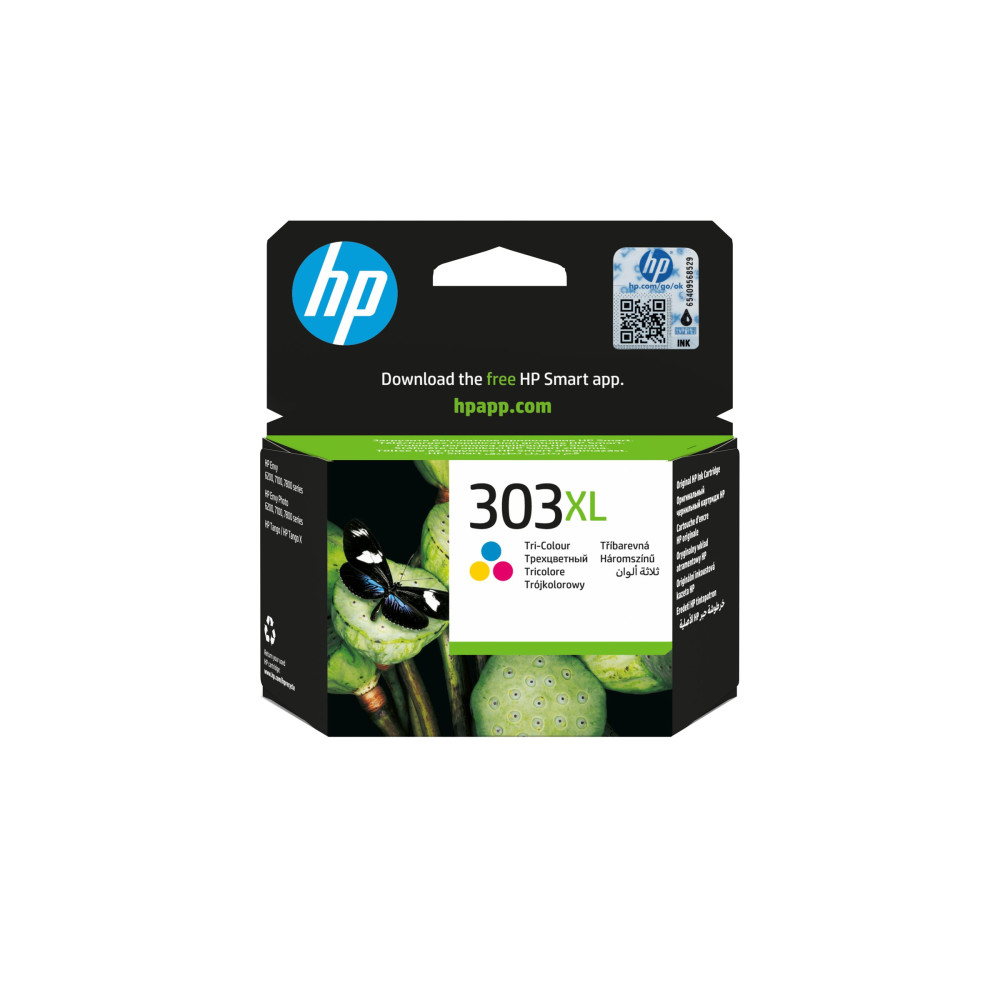 Produktbild för HP 303XL - Lång livslängd - färg (cyan, magenta, gul) - original - bläckpatron