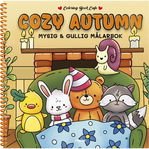 Legind A/S Cozy Autumn Deluxe. Lyxig Cozy Coloring målarbok från Coloring Book Cafe (bok, spiral)