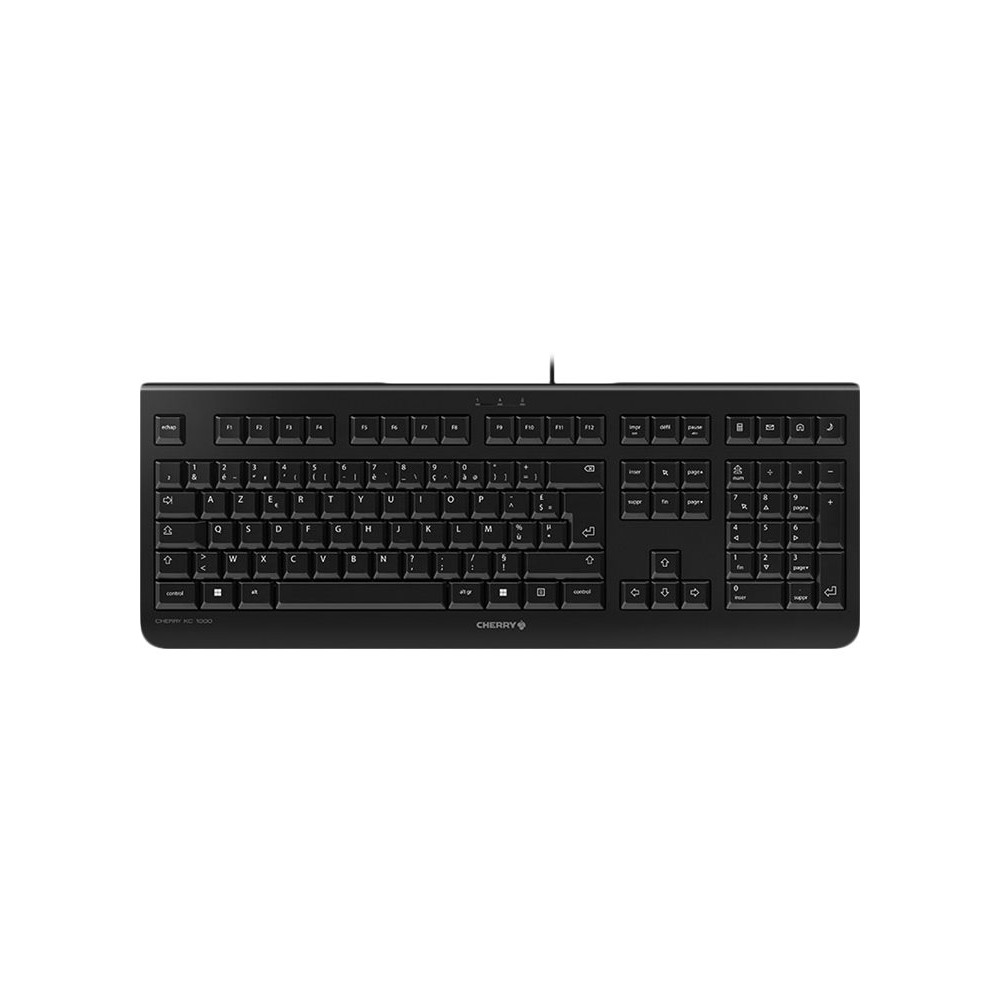 Produktbild för CHERRY KC 1000 - tangentbord - fransk - svart Inmatningsenhet