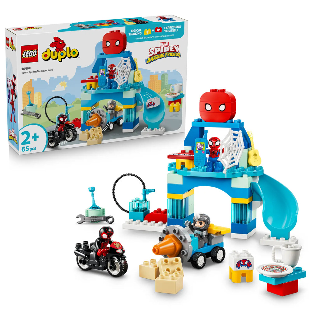 Produktbild för LEGO® DUPLO® 10464 Spideyho tým a pavoučí základna