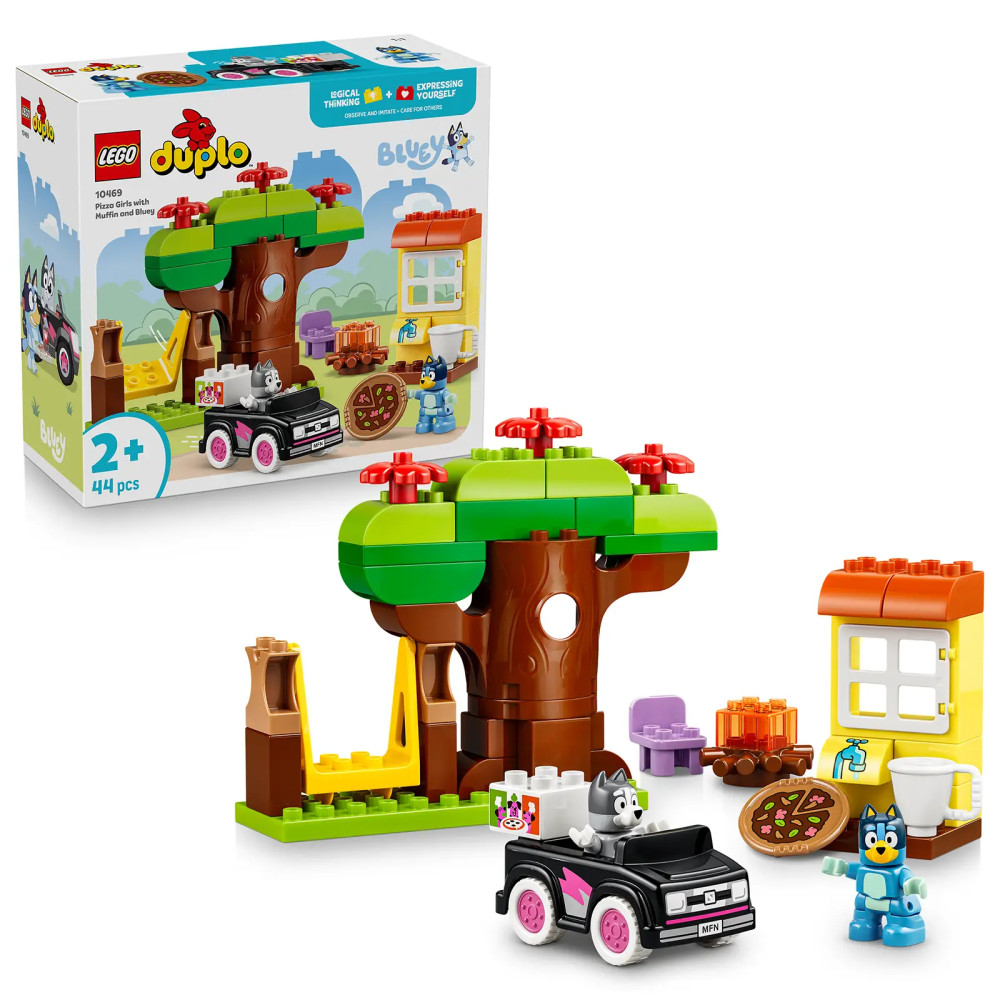 Produktbild för LEGO® DUPLO® 10469 Muffin, Bluey a rozvoz pizzy