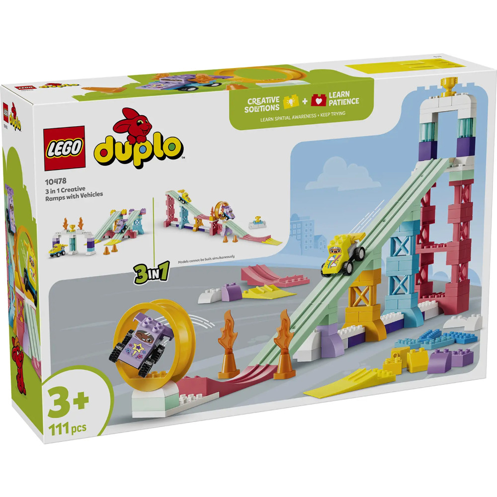 Produktbild för LEGO® DUPLO® 10478 Kreativní rampy s autíčky 3 v 1