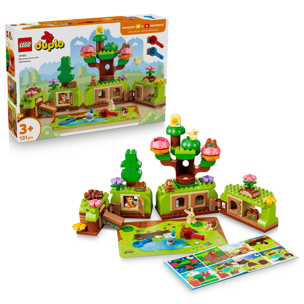 Produktbild för LEGO® DUPLO® 10480 Les plný objevů a divokých zvířátek