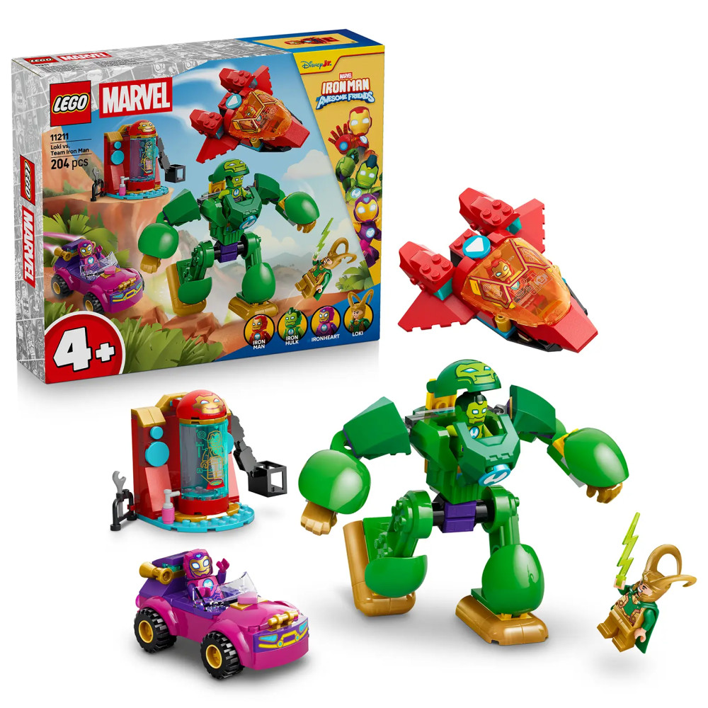 Produktbild för LEGO® Disney Junior Marvel 11211 Loki vs. Iron Manův tým