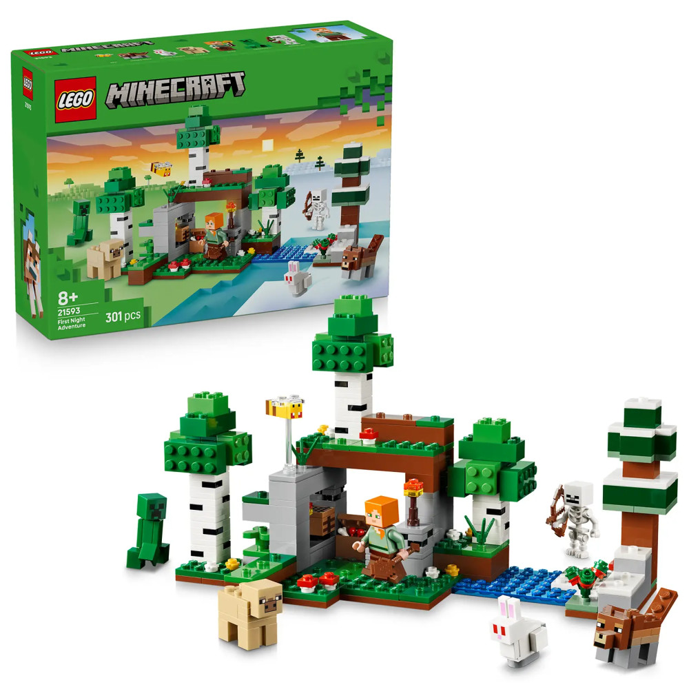 Produktbild för LEGO® Minecraft® 21593 První noční dobrodružství