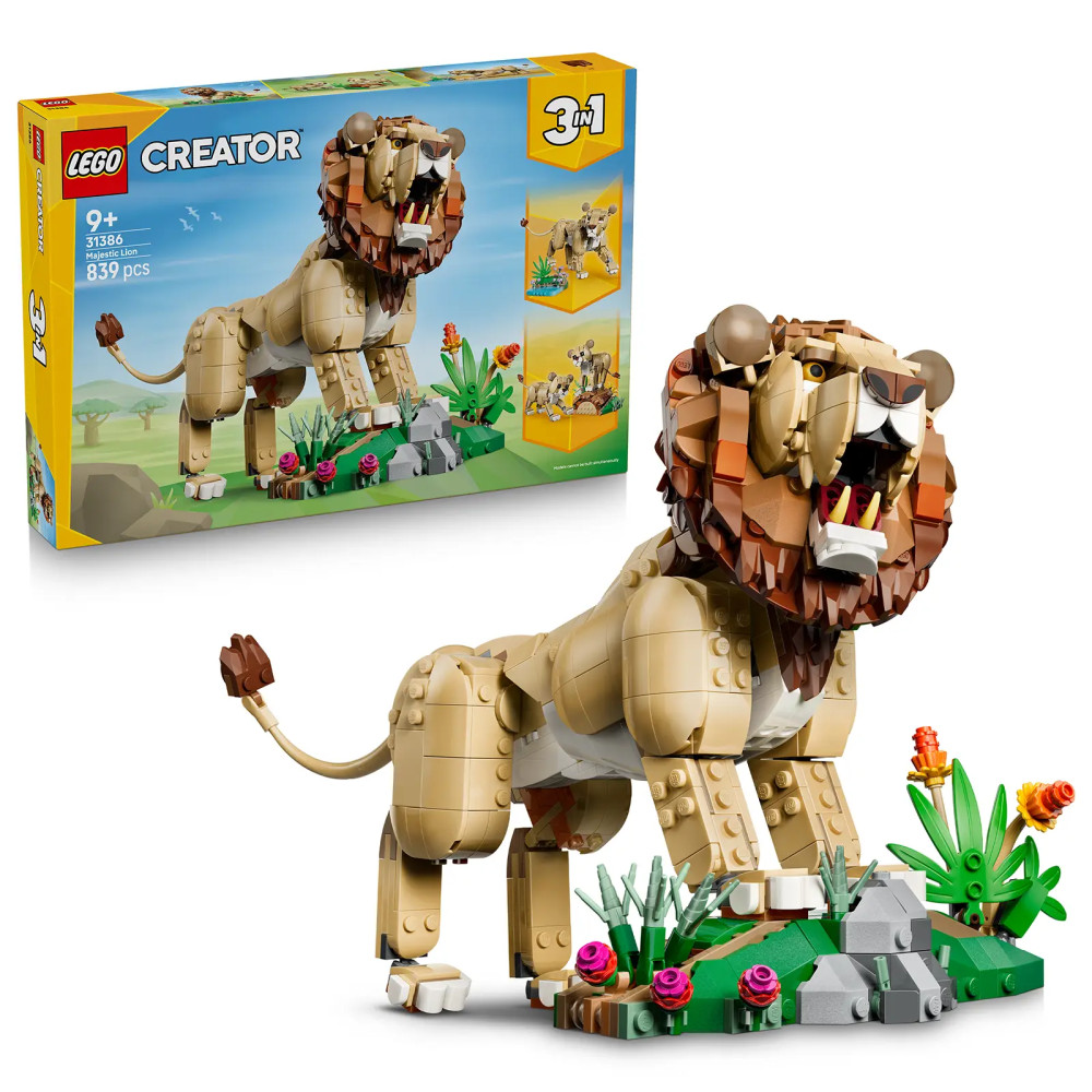 Produktbild för LEGO® Creator 31386 Divoká zvířata: Majestátní lev