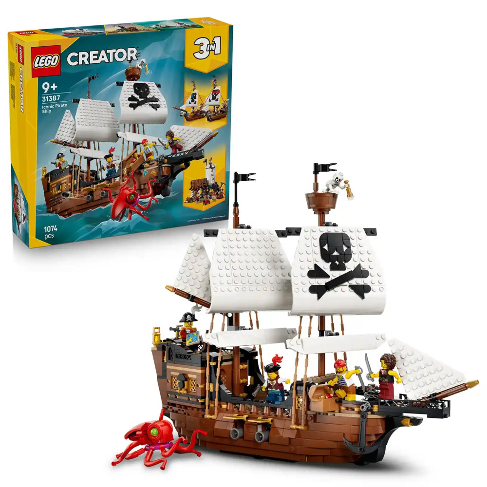 Produktbild för LEGO® Creator 31387 Kultovní pirátská loď