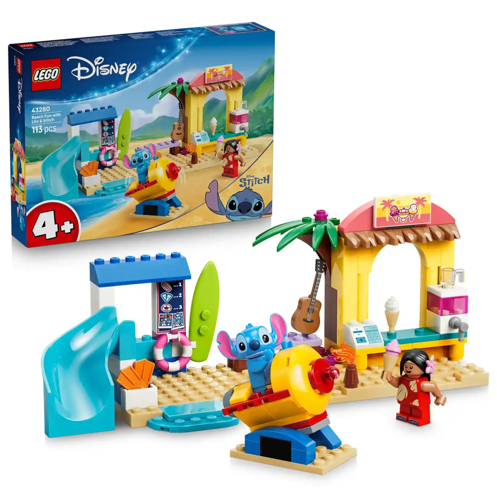 Produktbild för LEGO® │ Disney 43280 Zábava na pláži s Lilo a Stitchem
