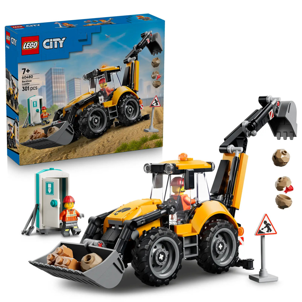 Produktbild för LEGO® City 60480 Žlutý nakladač s rypadlem