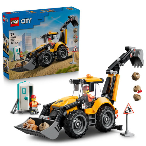 LEGO® LEGO® City 60480 Žlutý nakladač s rypadlem