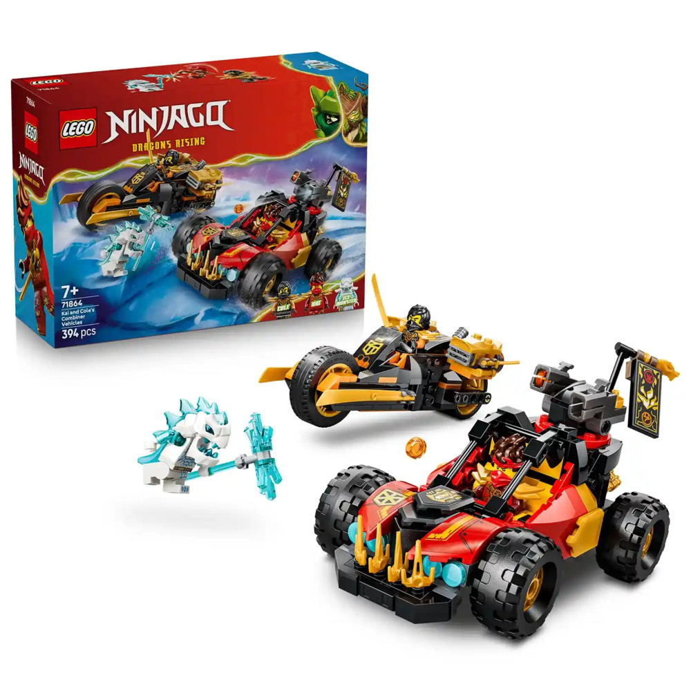 Produktbild för LEGO® NINJAGO® 71864 Kombinovatelná vozidla Kaie a Colea
