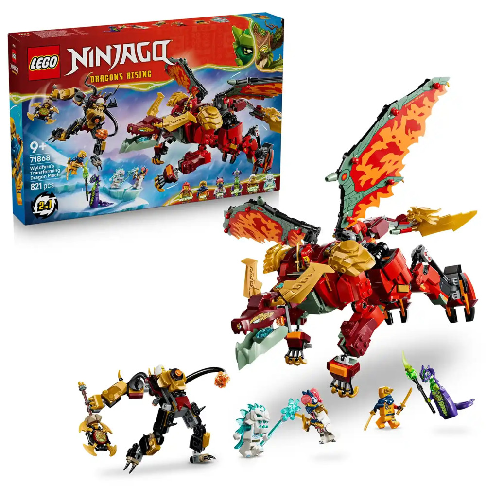 Produktbild för LEGO® NINJAGO® 71868 Wyldfyre a transformační dračí oblek