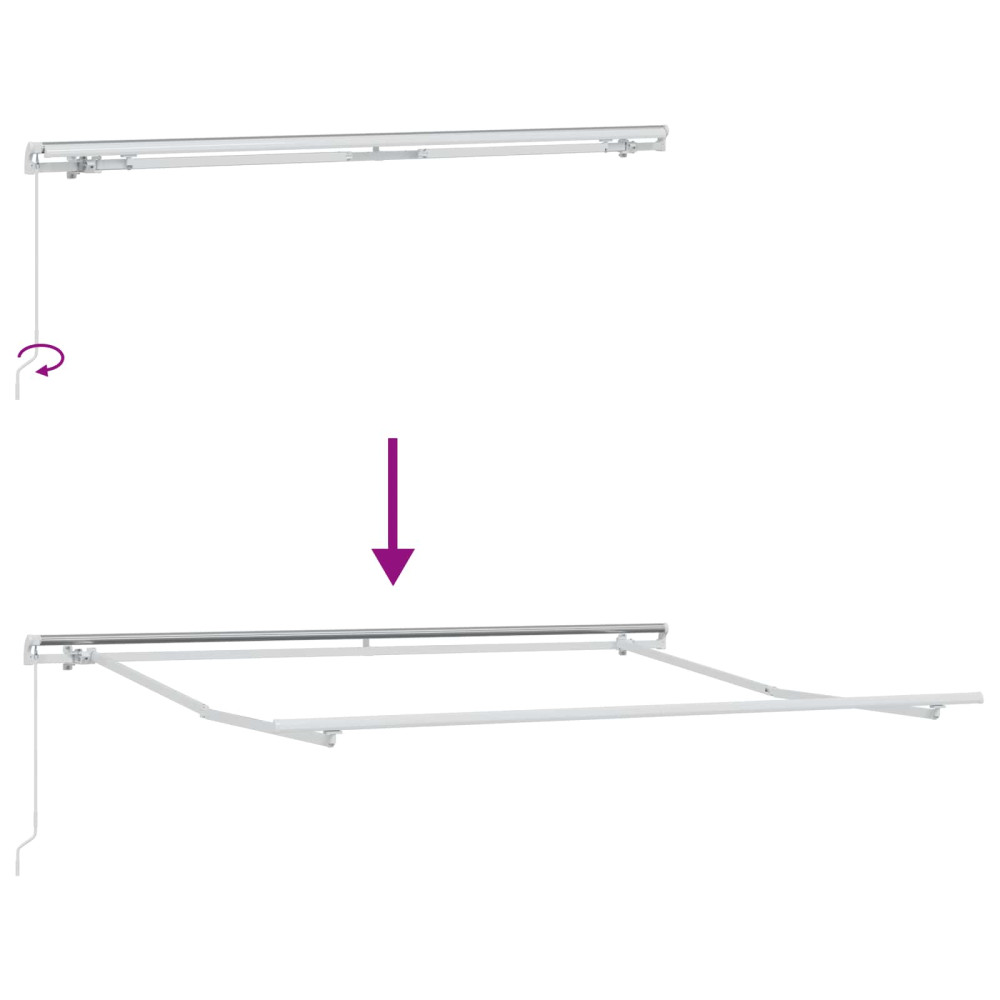 Produktbild för Utdragbar markis Sand 600 × 350 cm Polyester och aluminium