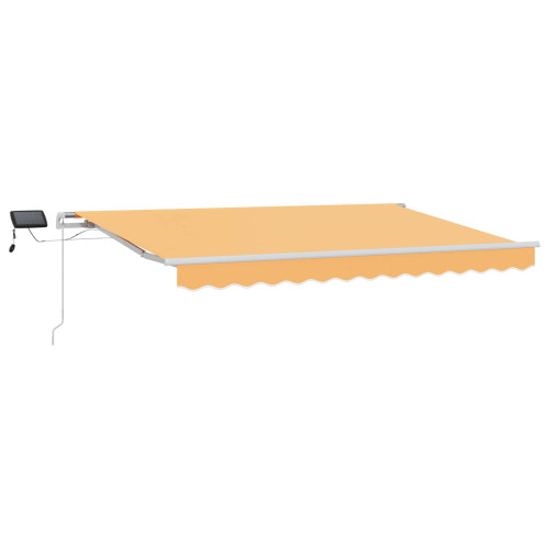 vidaXL Utdragbar markis Sand 600 × 350 cm Duk och Aluminium