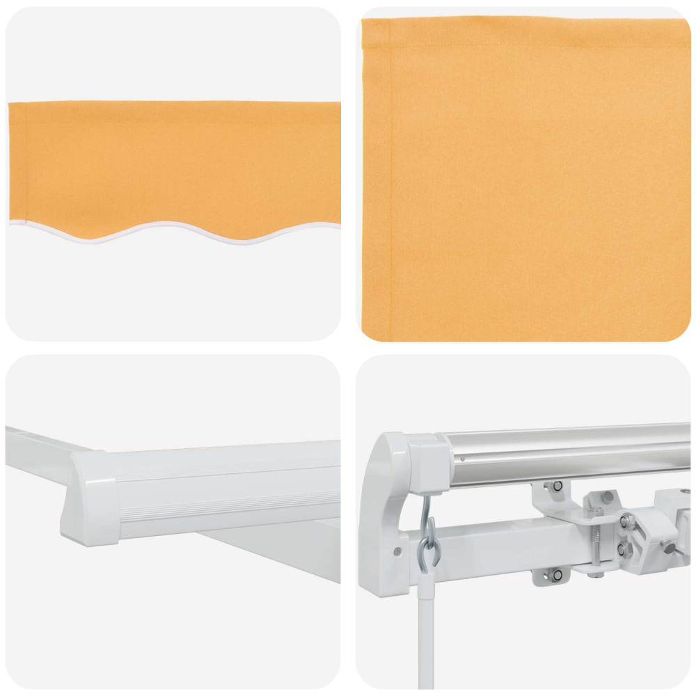 Produktbild för Utdragbar markis Sand 600 × 350 cm Duk och Aluminium