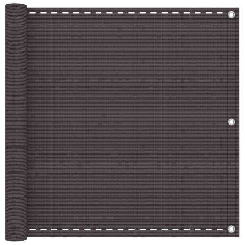 vidaXL Balkong Skärm Antracit 120 x 700 cm HDPE och Aluminium
