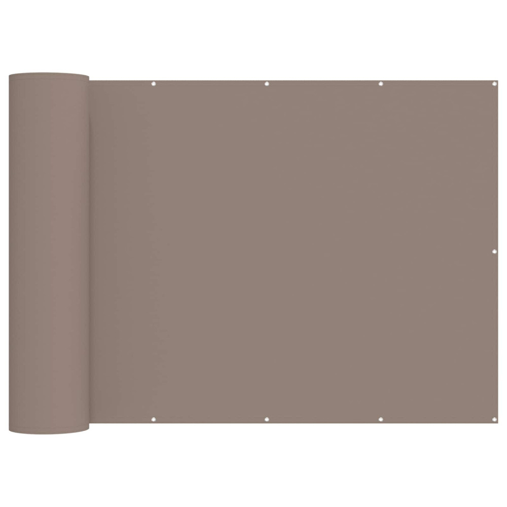 Produktbild för Balkongskärm 180 x 1000 cm Tyg med PU-beläggning Taupe