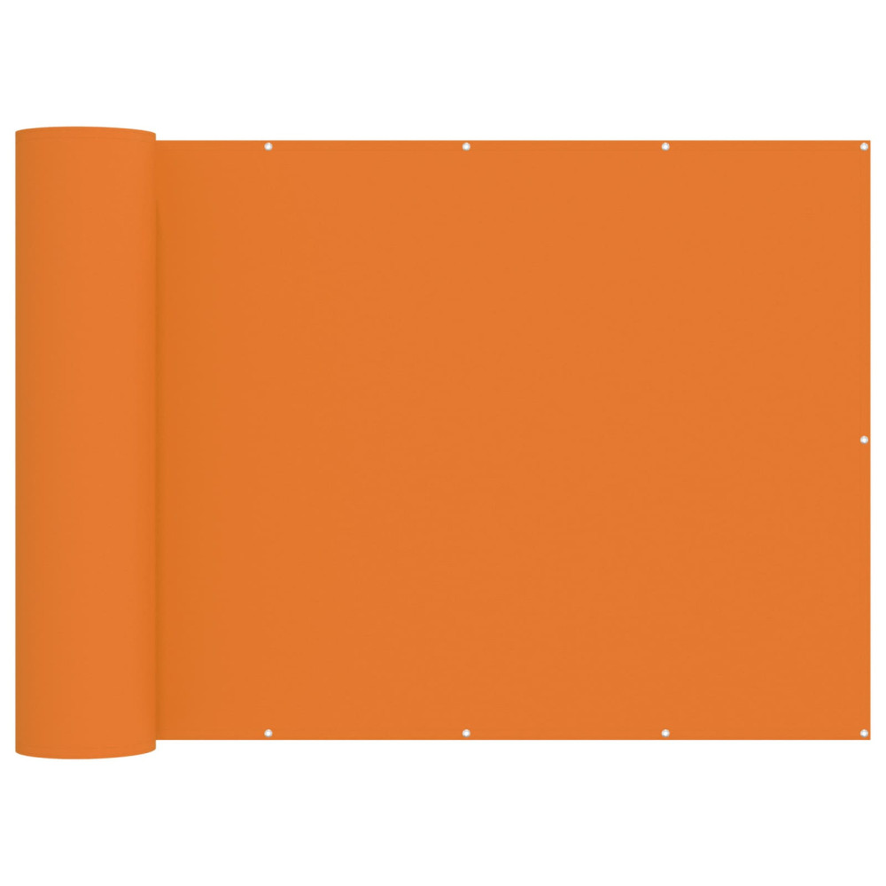 Produktbild för Balkongskärm 180 x 1000 cm Tyg med PU-beläggning Orange