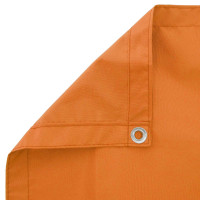 Produktbild för Balkongskärm 180 x 1000 cm Tyg med PU-beläggning Orange