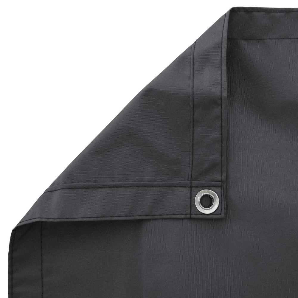 Produktbild för Balkongskärm 180 x 1000 cm Tyg med PU-beläggning Svart