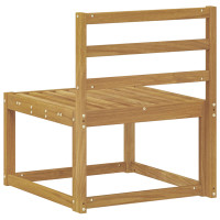 Produktbild för Utomhus Mellansoffa Massivt Akaciaträ Vit 59 x 63 x 73 cm