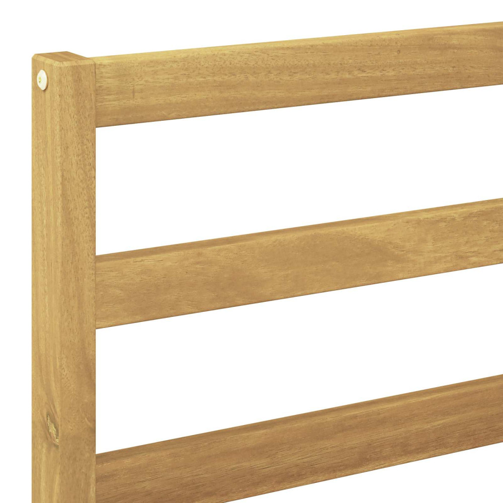 Produktbild för Utomhus Mellansoffa Massivt Akaciaträ Vit 59 x 63 x 73 cm