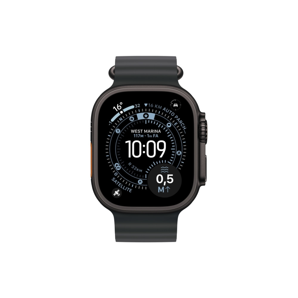 Produktbild för Apple - band för smart klocka - 49 mm, svart titanfinish