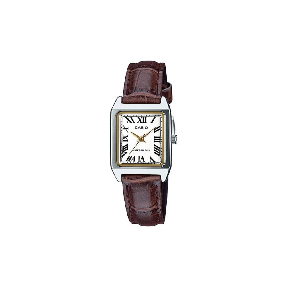 Produktbild för Casio LTP-V007L-7B2, Läder, Mineralglas, SR626SW, 3 År, 31 m...
