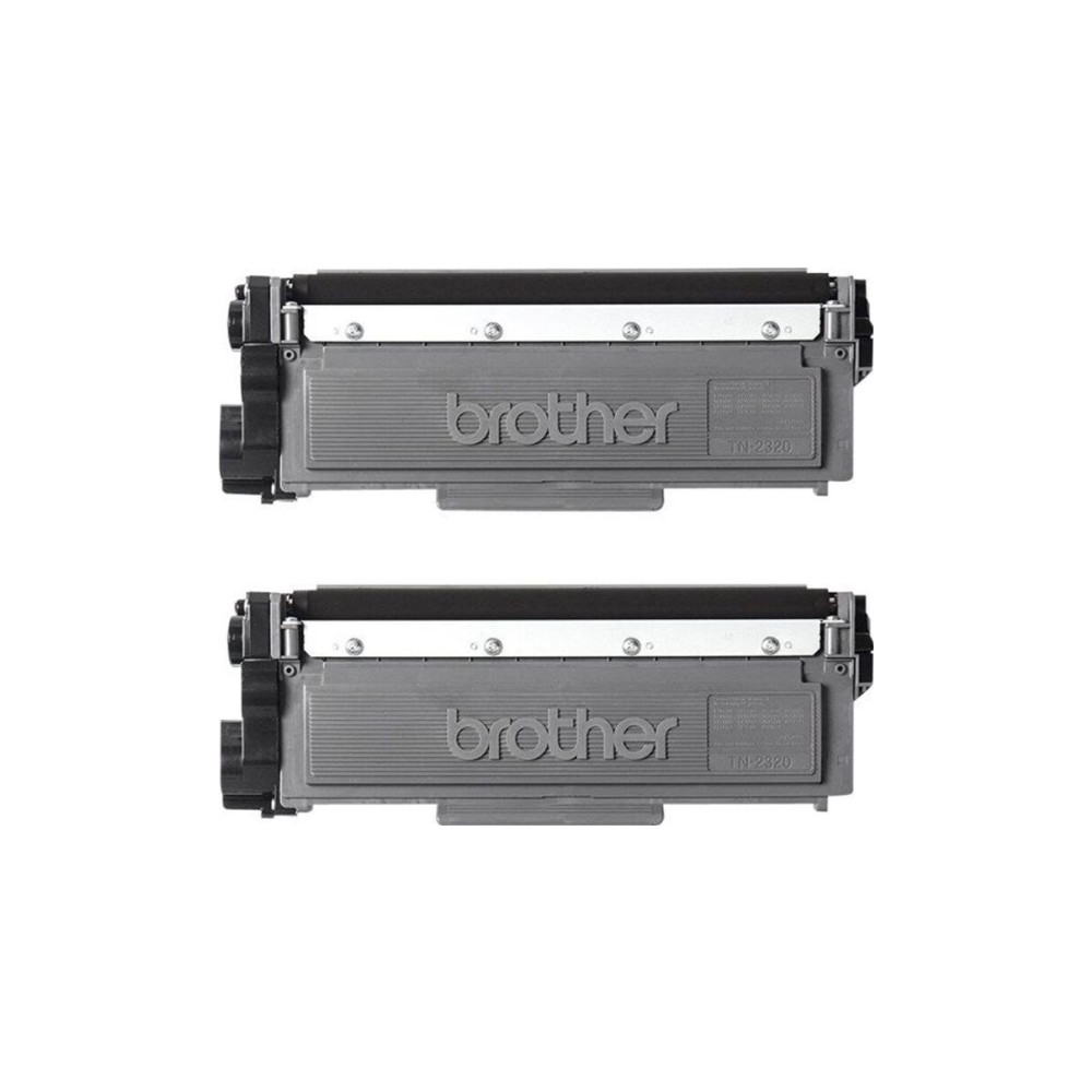 Produktbild för Brother TN2320 TWIN - 2-pack - Lång livslängd - svart - original - tonerkassett