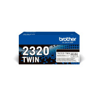 Produktbild för Brother TN2320 TWIN - 2-pack - Lång livslängd - svart - original - tonerkassett