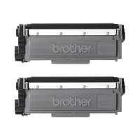 Produktbild för Brother TN2320 TWIN - 2-pack - Lång livslängd - svart - original - tonerkassett